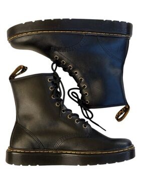 NEW Dr. Martens Leather Zavala Boots Black Size 8